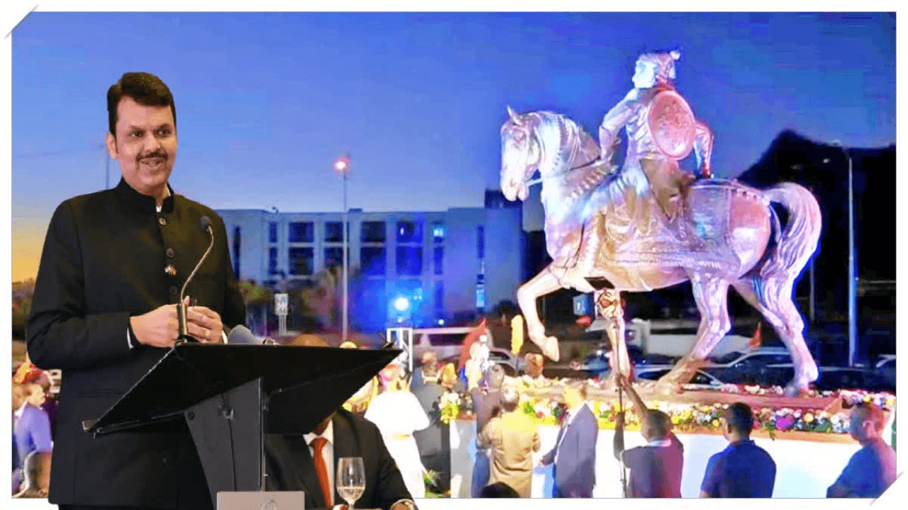 Chhatrapati Shivaji Maharaj statue unveiled by Devendra Fadnavis in Mauritius