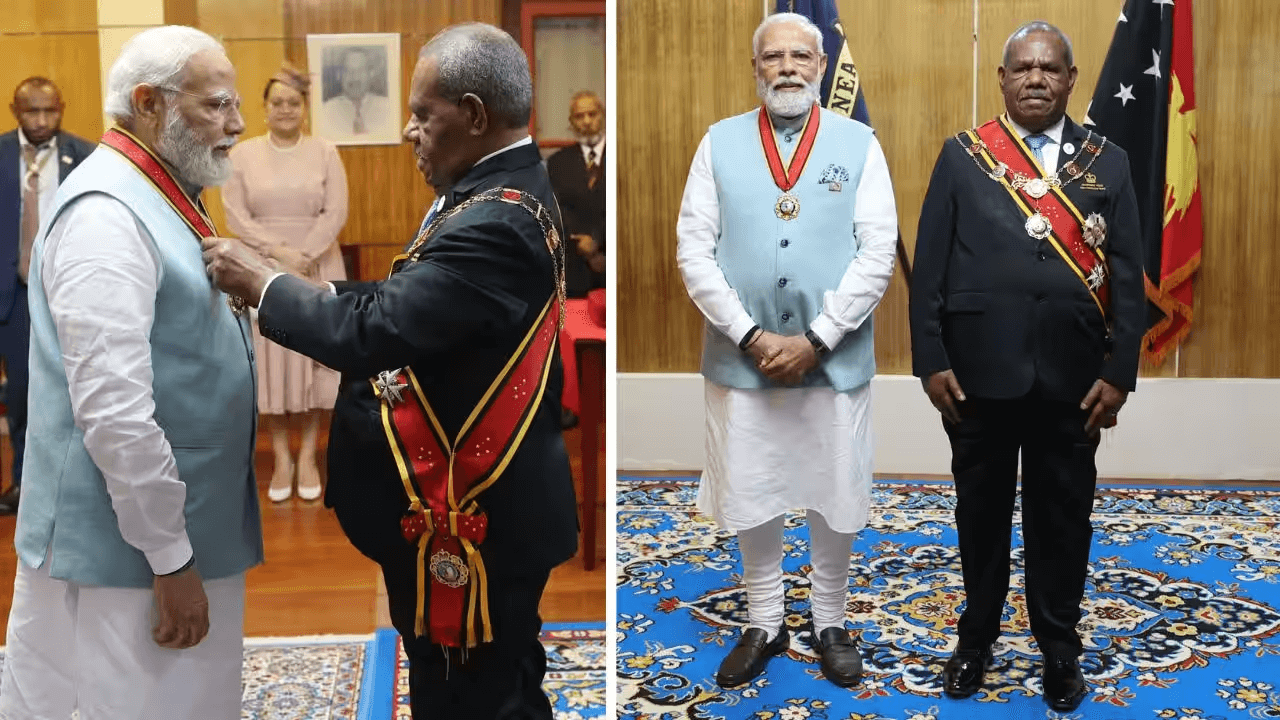 PM Narendra Modi conferred with Papua New Guinea and Fiji’s Highest Honours