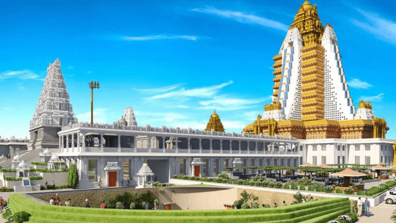 Telangana CM lays the foundation for Hare Krishna Heritage Tower in Hyderabad