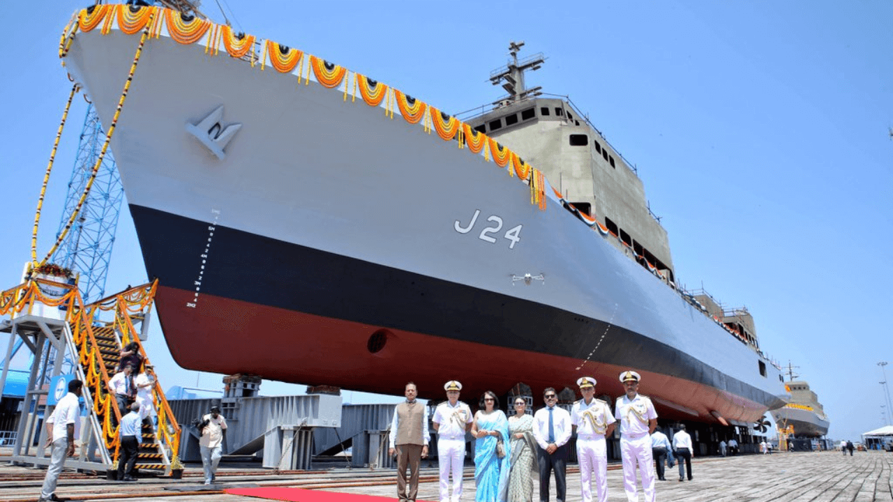 GRSE Launched ‘Sanshodhak’, the Fourth Ship of SVL Project for the Indian Navy