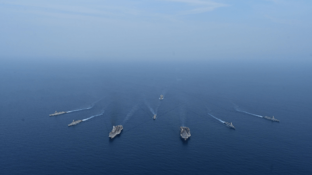 Twin Carrier Battle Group (CBG) Operation INS Vikramaditya & INS Vikrant leads the Navy’s Mega Ops in the Arabian Sea