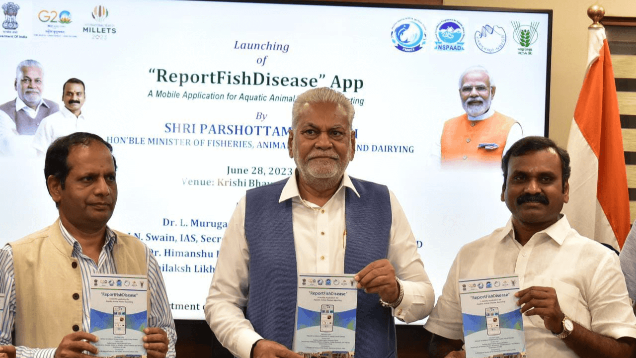 Union Minister Shri Parshottam Rupala Launched “Report Fish Disease” App