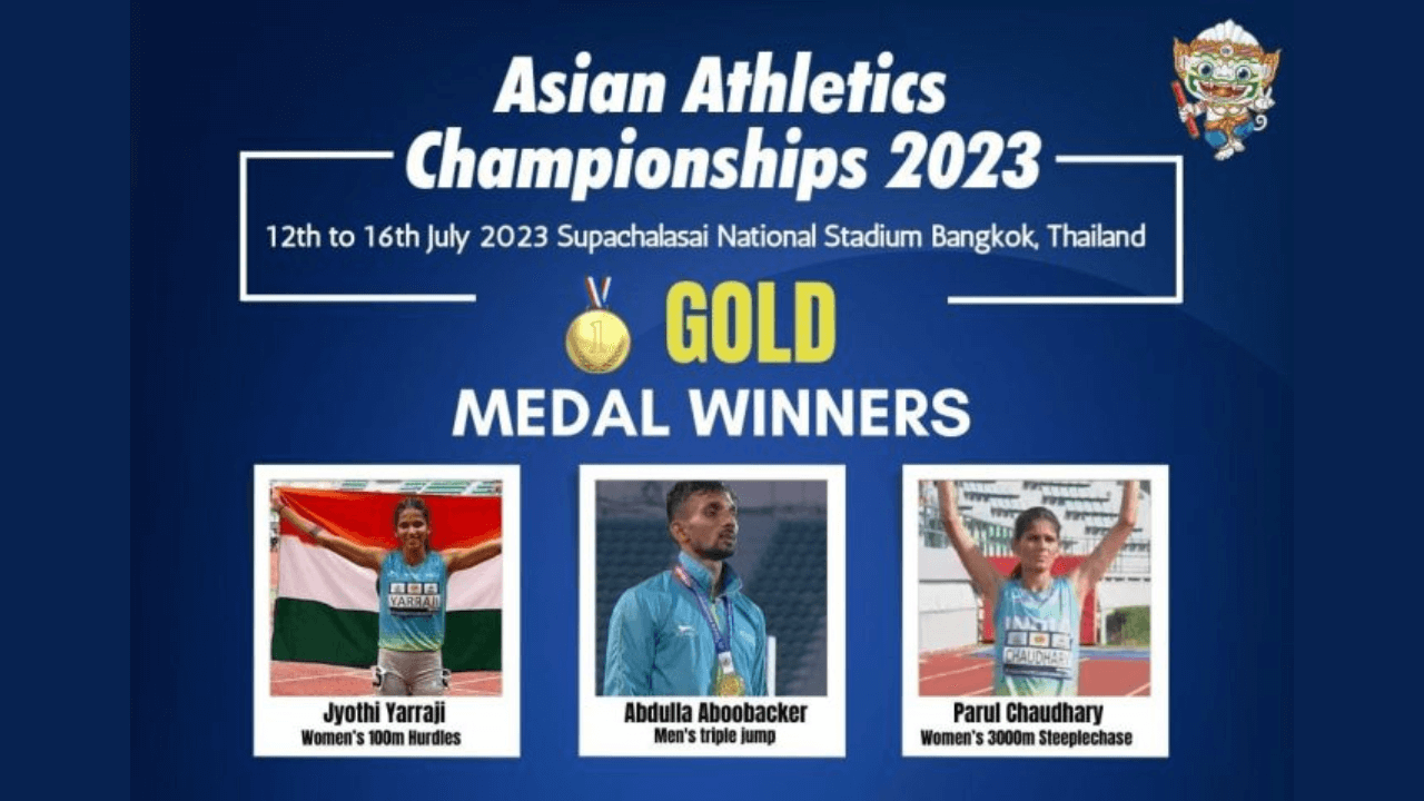 India's Historic Achievement at 25th Asian Athletics Championship 2023
