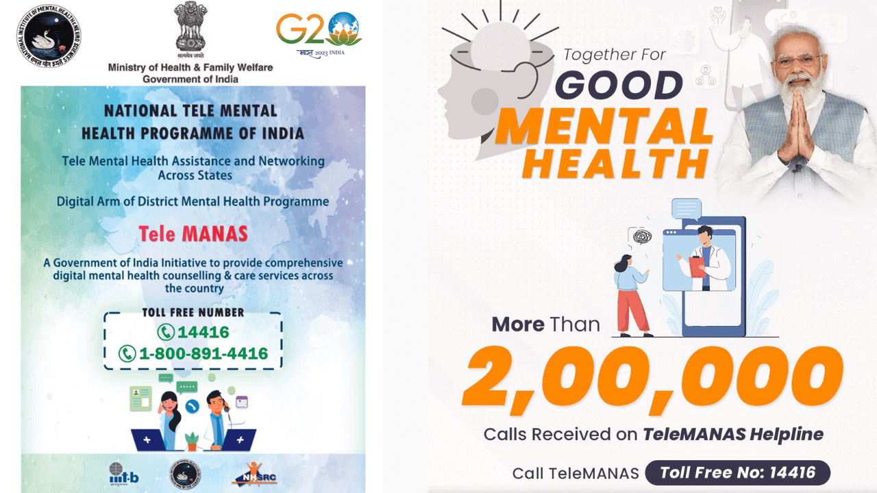 Over 2 Lakh Calls Received on the Tele MANAS Helpline Since its Launch in October 2022