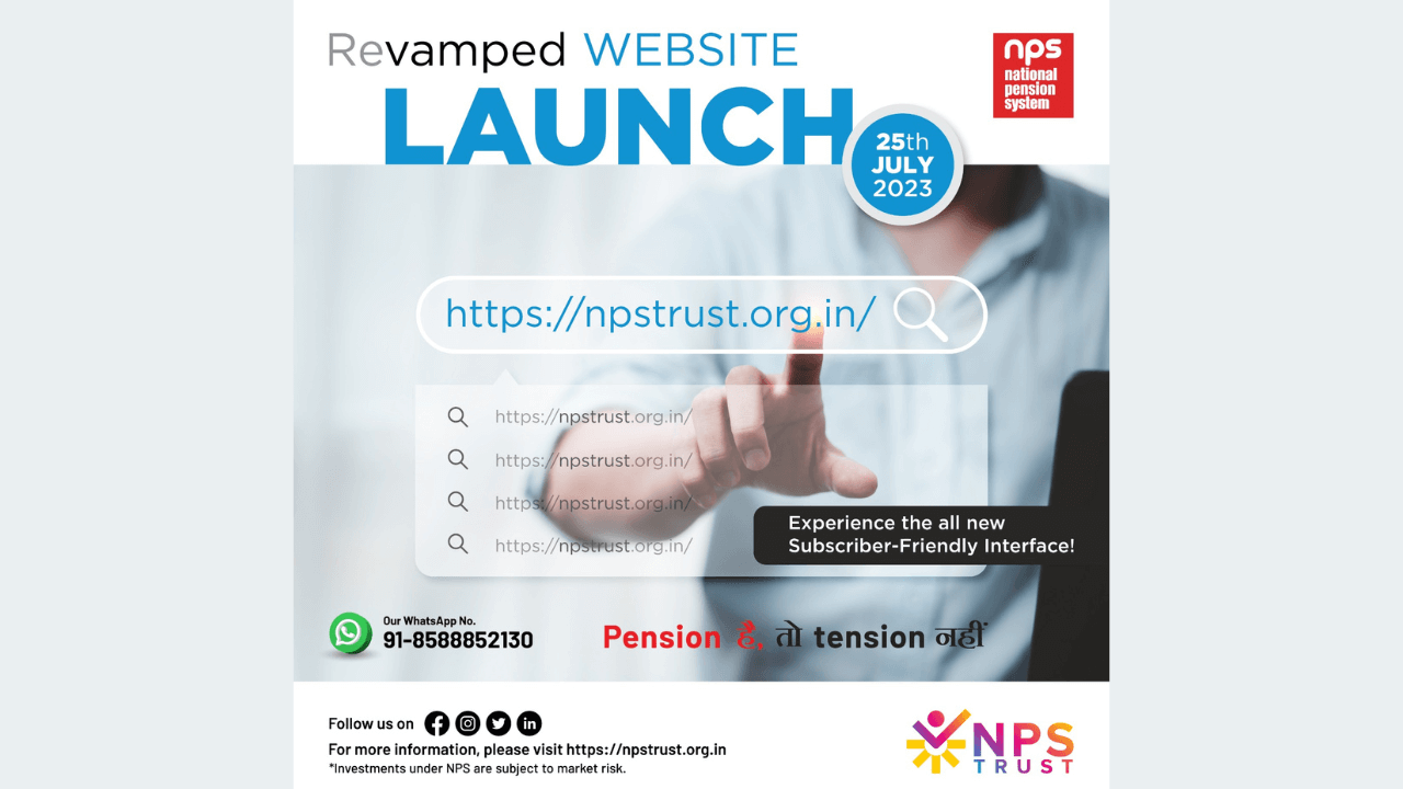 Revamped Website of National Pension System Trust (NPS Trust) Launched