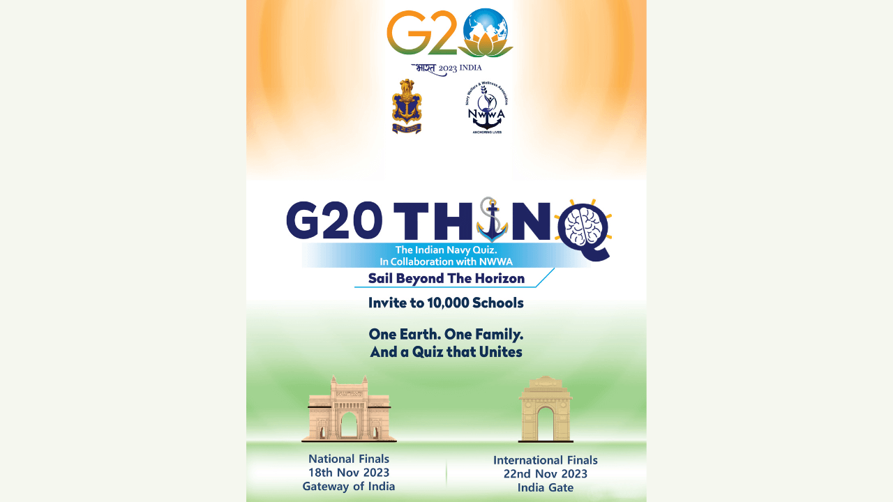 Second Edition of The Indian Navy Quiz “G20 THINQ” Launched